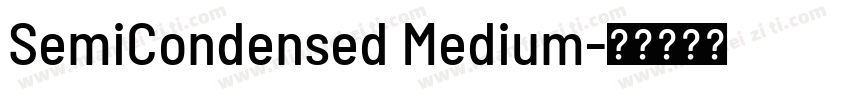 SemiCondensed Medium字体转换